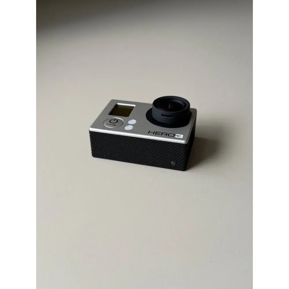 GoPro Hero 3 Silver Action Camera w/Memory Card USB Extras Cases Full KIT WORKS